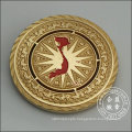 Round Gold Badge, Coin Housing Decoration (GZHY-DH-082)